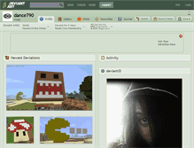 Tablet Screenshot of dance790.deviantart.com