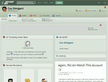 Tablet Screenshot of coy-shinigami.deviantart.com