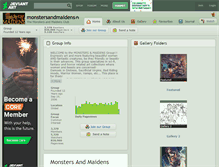 Tablet Screenshot of monstersandmaidens.deviantart.com