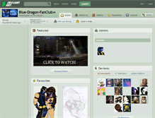 Tablet Screenshot of blue-dragon-fanclub.deviantart.com