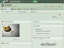 Tablet Screenshot of deviasians.deviantart.com