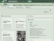Tablet Screenshot of ffrq.deviantart.com