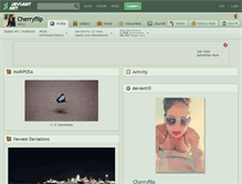 Tablet Screenshot of cherryflip.deviantart.com