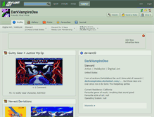 Tablet Screenshot of darkvampiredee.deviantart.com
