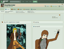 Tablet Screenshot of greysidewinder.deviantart.com