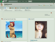 Tablet Screenshot of chibiforte101.deviantart.com