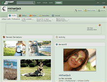 Tablet Screenshot of michaeljack.deviantart.com