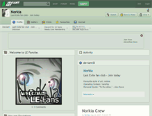 Tablet Screenshot of norkia.deviantart.com