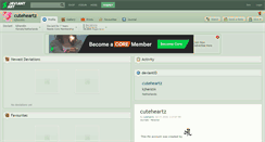 Desktop Screenshot of cuteheartz.deviantart.com