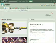 Tablet Screenshot of deathguns.deviantart.com