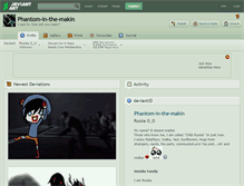 Tablet Screenshot of phantom-in-the-makin.deviantart.com