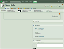 Tablet Screenshot of princess-kiyoko.deviantart.com