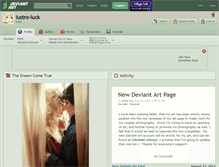 Tablet Screenshot of lustre-luck.deviantart.com