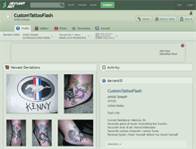 Tablet Screenshot of customtattooflash.deviantart.com