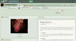 Desktop Screenshot of creepdigsphotography.deviantart.com