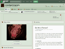 Tablet Screenshot of creepdigsphotography.deviantart.com