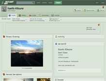 Tablet Screenshot of kaotic-kitsune.deviantart.com