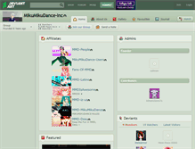 Tablet Screenshot of mikumikudance-inc.deviantart.com