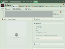 Tablet Screenshot of kensaeba.deviantart.com