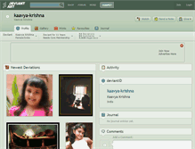 Tablet Screenshot of kaavya-krishna.deviantart.com