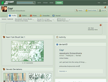 Tablet Screenshot of coyr.deviantart.com