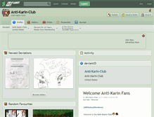 Tablet Screenshot of anti-karin-club.deviantart.com