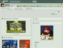 Tablet Screenshot of nikisiou.deviantart.com