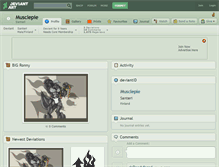 Tablet Screenshot of musclepie.deviantart.com