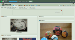 Desktop Screenshot of colorful-yak.deviantart.com