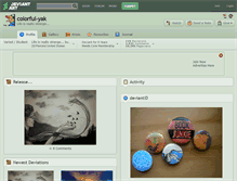 Tablet Screenshot of colorful-yak.deviantart.com
