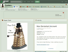 Tablet Screenshot of frontierx.deviantart.com