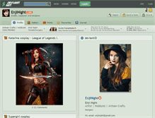 Tablet Screenshot of enjinight.deviantart.com
