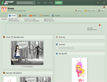 Tablet Screenshot of kmou.deviantart.com