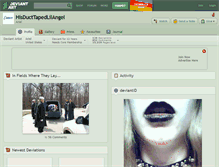 Tablet Screenshot of hisducttapedlilangel.deviantart.com
