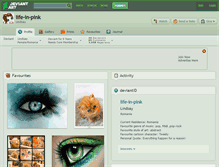 Tablet Screenshot of life-in-pink.deviantart.com