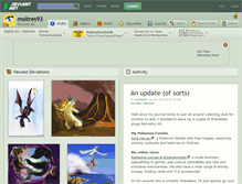 Tablet Screenshot of moltres93.deviantart.com