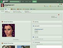 Tablet Screenshot of pinguinpower1.deviantart.com