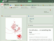 Tablet Screenshot of kitty138.deviantart.com