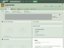 Tablet Screenshot of creepystareplz.deviantart.com