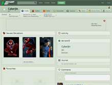 Tablet Screenshot of cyberjin.deviantart.com