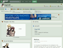 Tablet Screenshot of exari-xiv.deviantart.com