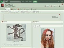 Tablet Screenshot of onyxwildcat.deviantart.com