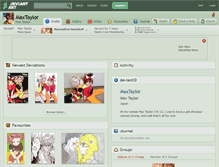 Tablet Screenshot of maxtaylor.deviantart.com