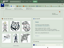 Tablet Screenshot of canyx.deviantart.com