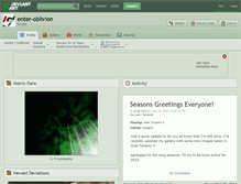 Tablet Screenshot of enter-oblivion.deviantart.com