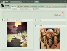 Tablet Screenshot of kezra.deviantart.com