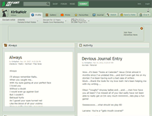 Tablet Screenshot of kirikanoir.deviantart.com