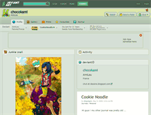 Tablet Screenshot of chocokami.deviantart.com