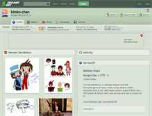 Tablet Screenshot of kimko-chan.deviantart.com