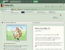 Tablet Screenshot of miakas-sister.deviantart.com